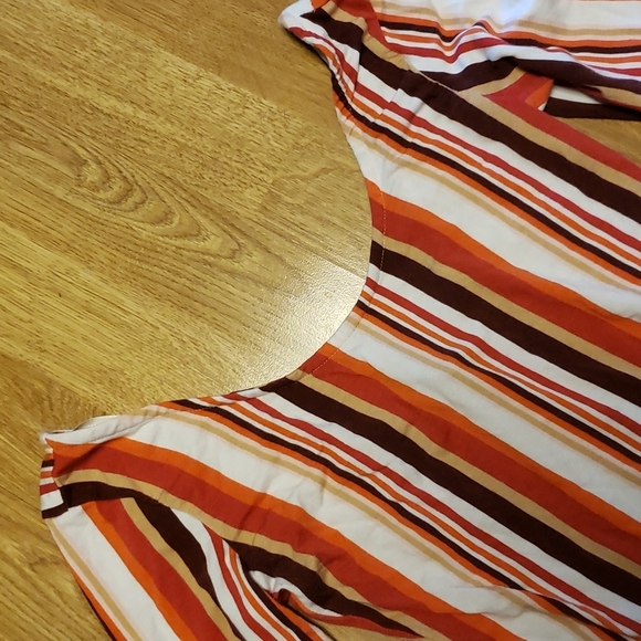 F21 fall stripe bodysuit sz small - Picture 3 of 5